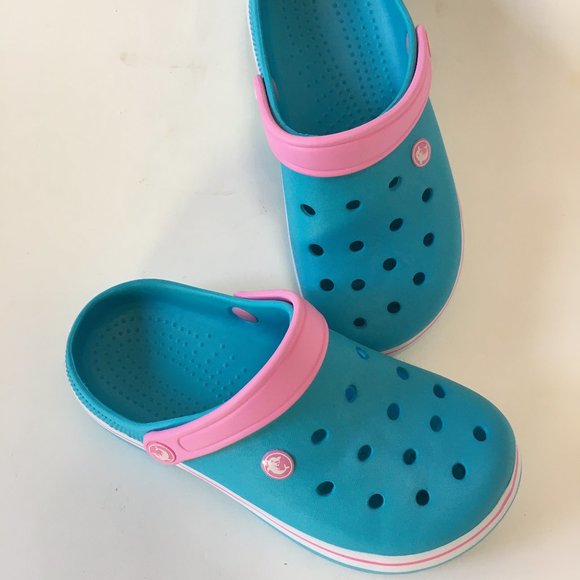 Unbranded Kids Clog Sandals Shoes Blue Pink White Dolphin Water Size 3 34 Child - Picture 2 of 12